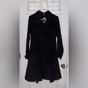 Brushed Ponte trench coat